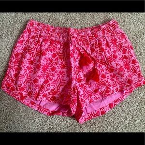 Vineyard Vines Pink Floral Pull On Shorts XS